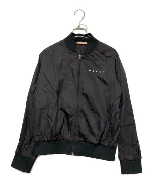 MARNI（マルニ）MARNI (マルニ) ナイロンカジュアルジャケット ブラック サイズ:12の古着・服飾アイテム