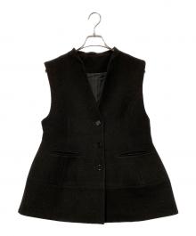 machatt（マチャット）の古着「ウールライクフォルムベスト」｜ブラック
