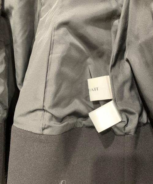 machatt（マチャット）machatt (マチャット) ウールライクフォルムベスト ブラック サイズ:FREEの古着・服飾アイテム