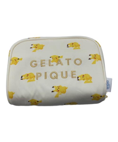 gelato pique（ジェラートピケ）gelato pique (ジェラートピケ) Pokemon Center (ポケモンセンター) ポーチ アイボリー×イエローの古着・服飾アイテム
