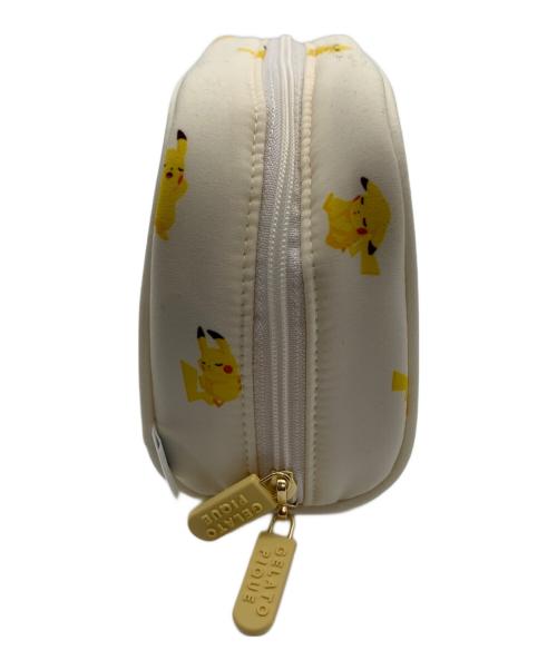 gelato pique（ジェラートピケ）gelato pique (ジェラートピケ) Pokemon Center (ポケモンセンター) ポーチ アイボリー×イエローの古着・服飾アイテム