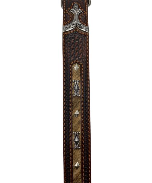 TONY LAMA（トニーラマ）TONY LAMA (トニーラマ) ウエスタンベルト ブラウン サイズ:SIZE 34の古着・服飾アイテム
