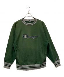 Champion（チャンピオン）の古着「クルーネックスウェット」｜グリーン