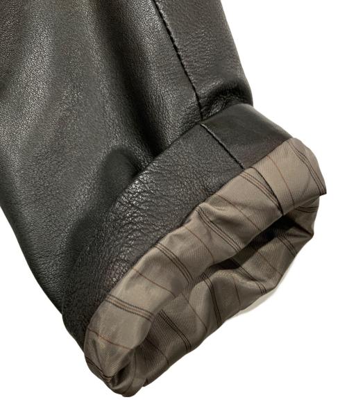 SHIPS（シップス）SHIPS (シップス) レザージャケット ブラック サイズ:SIZE 48の古着・服飾アイテム