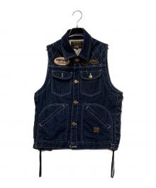 VANSON（バンソン）の古着「デニムベスト」｜インディゴ