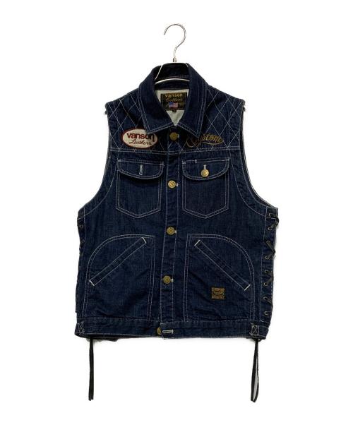VANSON（バンソン）VANSON (バンソン) デニムベスト インディゴ サイズ:SIZE Lの古着・服飾アイテム