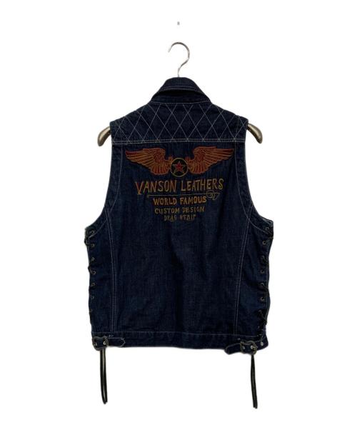 VANSON（バンソン）VANSON (バンソン) デニムベスト インディゴ サイズ:SIZE Lの古着・服飾アイテム