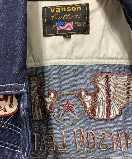 VANSON（バンソン）VANSON (バンソン) デニムベスト インディゴ サイズ:SIZE Lの古着・服飾アイテム