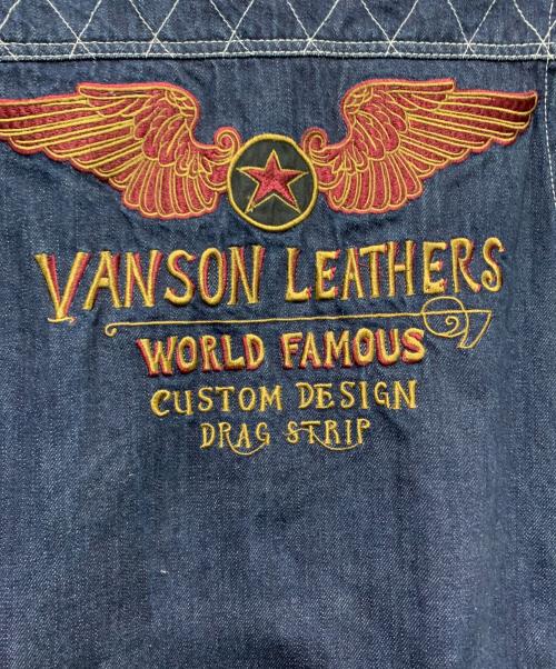 VANSON（バンソン）VANSON (バンソン) デニムベスト インディゴ サイズ:SIZE Lの古着・服飾アイテム