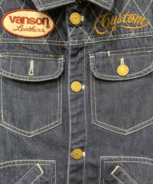 VANSON（バンソン）VANSON (バンソン) デニムベスト インディゴ サイズ:SIZE Lの古着・服飾アイテム