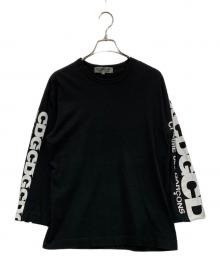 GOOD DESIGN SHOP COMME des GARCONS（グッドデザインショップ コムデギャルソン）の古着「アームロゴプリントカットソー　16/17年モデル」｜ブラック