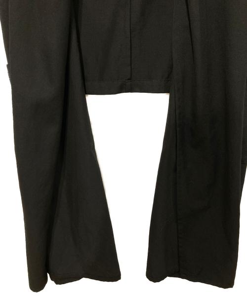 LIMI feu（リミフゥ）LIMI feu (リミフゥ) Standard W/Gabardine Stole Vest ブラック サイズ:Sの古着・服飾アイテム