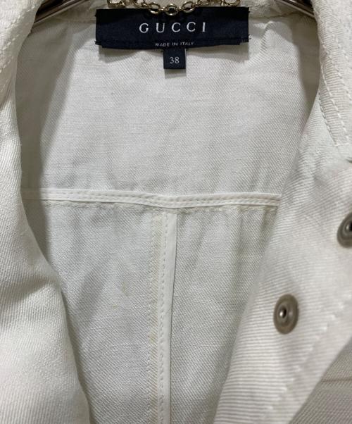 GUCCI（グッチ）GUCCI (グッチ) ジャケット ホワイト サイズ:SIZE 38の古着・服飾アイテム