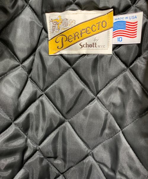 Schott（ショット）Schott (ショット) ダブルライダースジャケット ブラック サイズ:SIZE 10の古着・服飾アイテム