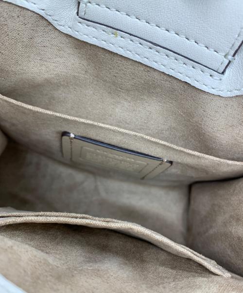 COACH（コーチ）COACH (コーチ) MINI PEPPER CROSSBODY ブラウン×アイボリーの古着・服飾アイテム