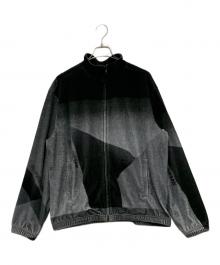 SUPREME（シュプリーム）の古着「Geo Velour Track Jacket」｜ブラック×グレー