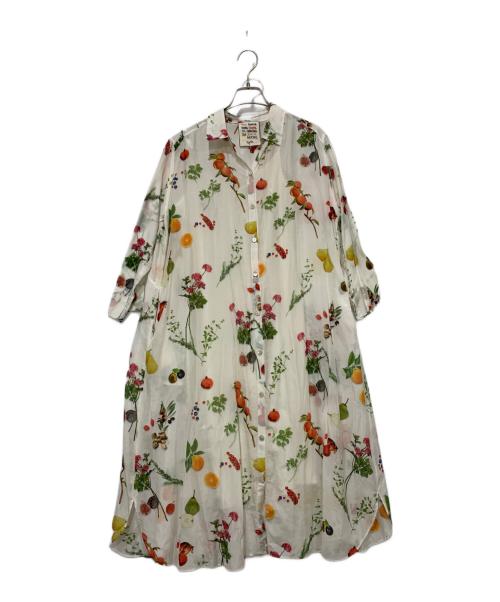 Sybilla PLAYA（シビラ プラヤ）Sybilla PLAYA (シビラ プラヤ) フルーツプリントシャツワンピース マルチカラー サイズ:Mの古着・服飾アイテム
