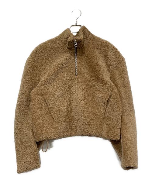 KITH（キス）KITH (キス) ラムレザーボアハーフジップジャケット ベージュ サイズ:XSの古着・服飾アイテム
