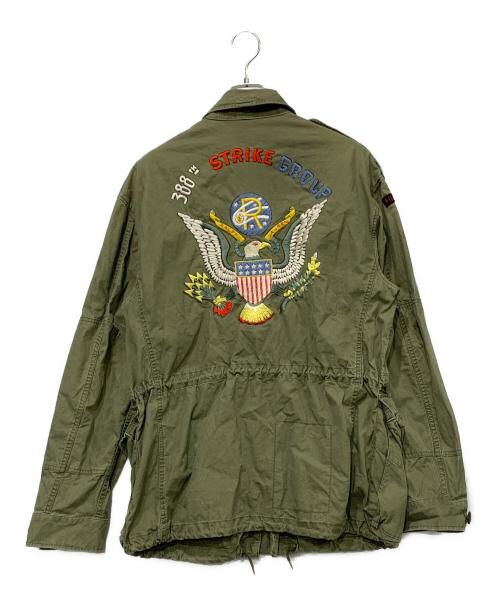 POLO RALPH LAUREN（ポロ・ラルフローレン）POLO RALPH LAUREN (ポロ・ラルフローレン) Combat Jacket カーキ サイズ:XLサイズの古着・服飾アイテム