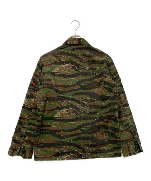 WTAPS（ダブルタップス）WTAPS (ダブルタップス) ミリタリーシャツ　2017 SNEAK COLLECTION グリーン×ブラック×ブラウン サイズ:SIZE 2の古着・服飾アイテム