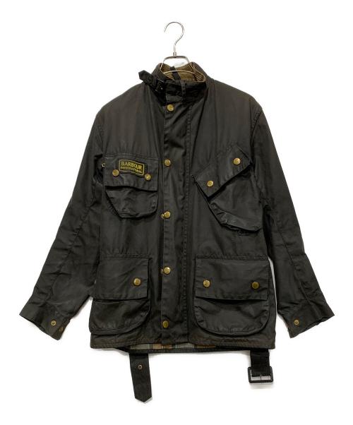 Barbour（バブアー）Barbour (バブアー) A7 WAXED INTERNATIONAL JACKET ブラック サイズ:C34の古着・服飾アイテム
