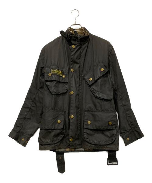 Barbour（バブアー）Barbour (バブアー) A7 WAXED INTERNATIONAL JACKET ブラック サイズ:C34の古着・服飾アイテム