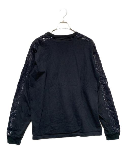 DIOR HOMME（ディオール オム）DIOR HOMME (ディオール オム) オブリークアームサイドラインコンパクトスウェットプルオーバー ブラック サイズ:SIZE XLの古着・服飾アイテム