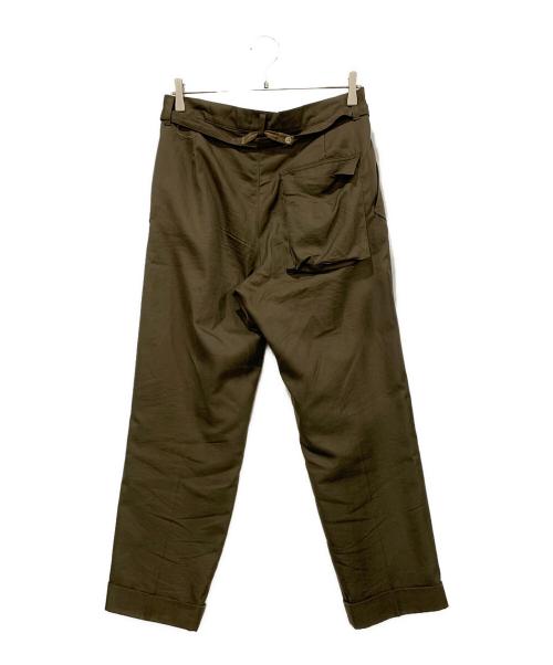 BED J.W. FORD（ベッドフォード）BED J.W. FORD (ベッドフォード) コットンシルククロップドパンツ ブラウン サイズ:SIZE 0の古着・服飾アイテム