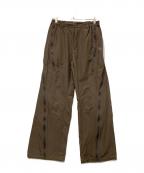 san san gearサンサンギア）の古着「THIRD KITジップパンツ」｜ブラウン