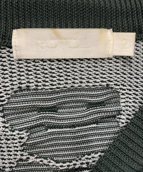 ROTOL（ロトル）ROTOL (ロトル) 3D SKELTON KNIT グリーン サイズ:SIZE 2の古着・服飾アイテム
