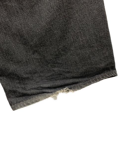 BEAMS（ビームス）BEAMS (ビームス) FUTURE ARCHIVE BUGGY CRUSH DENIM PANTS ブラック サイズ:SIZE Sの古着・服飾アイテム