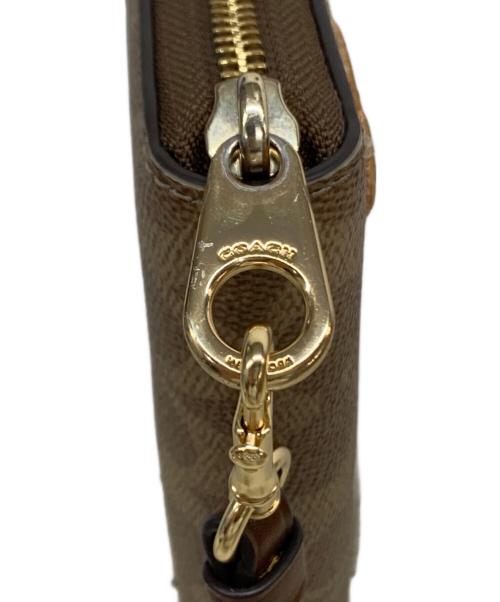 COACH（コーチ）COACH (コーチ) PEANUTS (ピーナッツ) ロング ジップ アラウンド ウォレット・シグネチャー キャンバス・パッチ ブラウンの古着・服飾アイテム