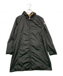 MONCLER（モンクレール）の古着「ナイロンフーデットコート」｜ブラック×ベージュ