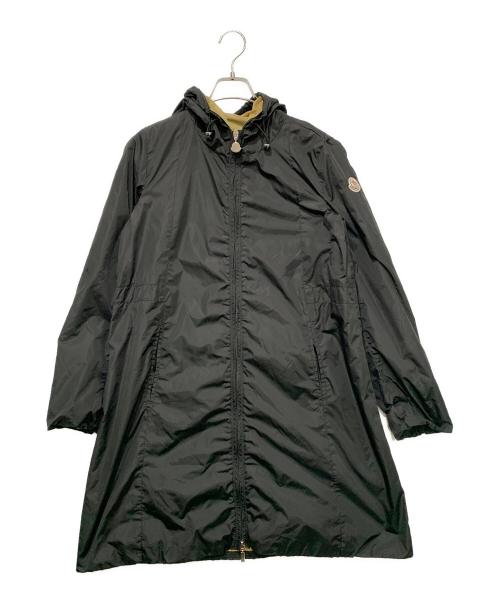 MONCLER（モンクレール）MONCLER (モンクレール) ナイロンフーデットコート ブラック×ベージュ サイズ:SIZE 1の古着・服飾アイテム