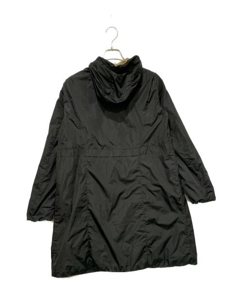 MONCLER（モンクレール）MONCLER (モンクレール) ナイロンフーデットコート ブラック×ベージュ サイズ:SIZE 1の古着・服飾アイテム