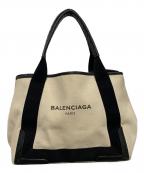 BALENCIAGAバレンシアガ）の古着「Navy カバ スモール」｜ベージュ×ブラック