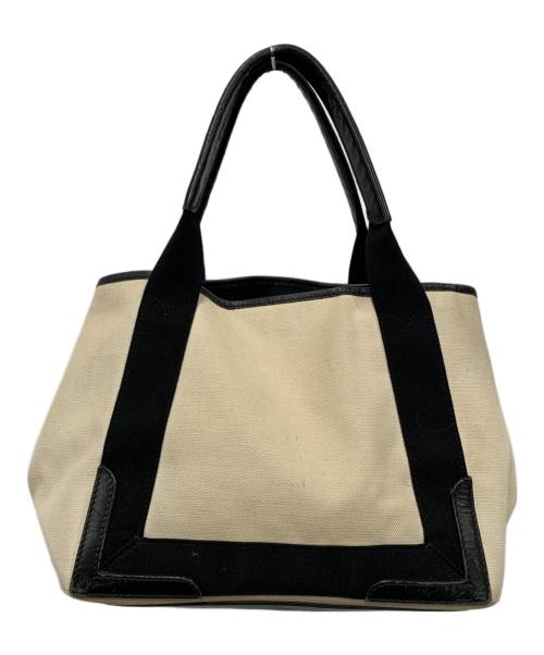 BALENCIAGA（バレンシアガ）BALENCIAGA (バレンシアガ) Navy カバ スモール ベージュ×ブラックの古着・服飾アイテム