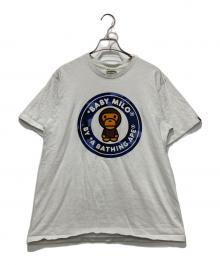 A BATHING APE（アベイシングエイプ）の古着「Camo Milo Busy Works Tee」｜ホワイト