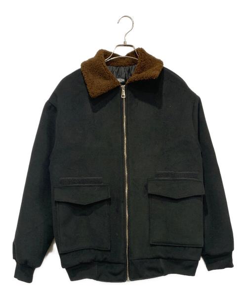 ASCLO&QIAO（エジュクロ＆チャオ）ASCLO&QIAO (エジュクロ＆チャオ) ジャケット ブラック×ブラウン サイズ:Mの古着・服飾アイテム