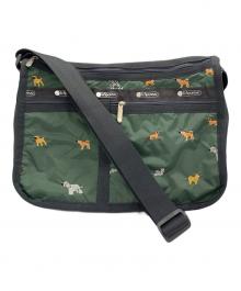 LeSportsac（レスポートサック）の古着「ショルダーバッグ」｜グリーン×グレー