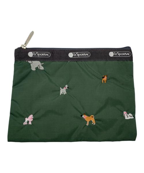 LeSportsac（レスポートサック）LeSportsac (レスポートサック) ショルダーバッグ グリーン×グレーの古着・服飾アイテム