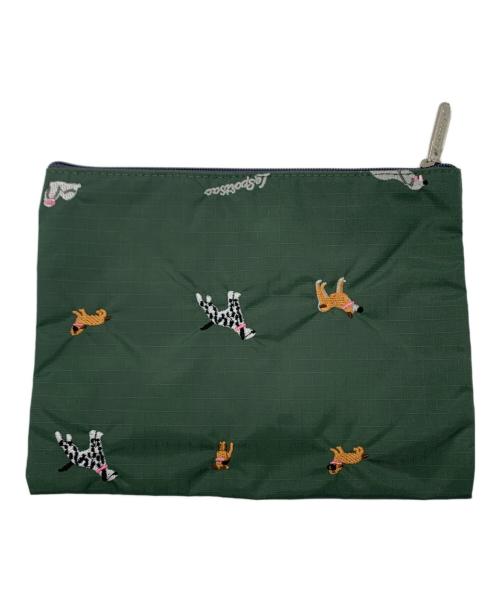 LeSportsac（レスポートサック）LeSportsac (レスポートサック) ショルダーバッグ グリーン×グレーの古着・服飾アイテム