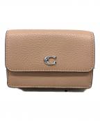 COACHコーチ）の古着「3つ折り財布」｜ピンク