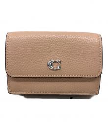 COACH（コーチ）の古着「3つ折り財布」｜ピンク