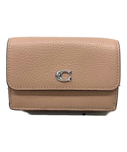 COACH（コーチ）COACH (コーチ) 3つ折り財布 ピンクの古着・服飾アイテム