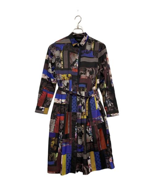 Paul Smith BLACK（ポールスミスブラック）Paul Smith BLACK (ポールスミスブラック) 長袖ワンピース マルチカラー サイズ:SIZE 38の古着・服飾アイテム