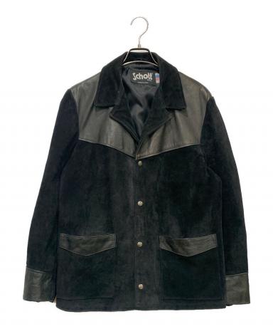 Schott レザー ジャケット サイズ40 ブラック 中古・古着通販】Schott (ショット) レザージャケット ブラック サイズ