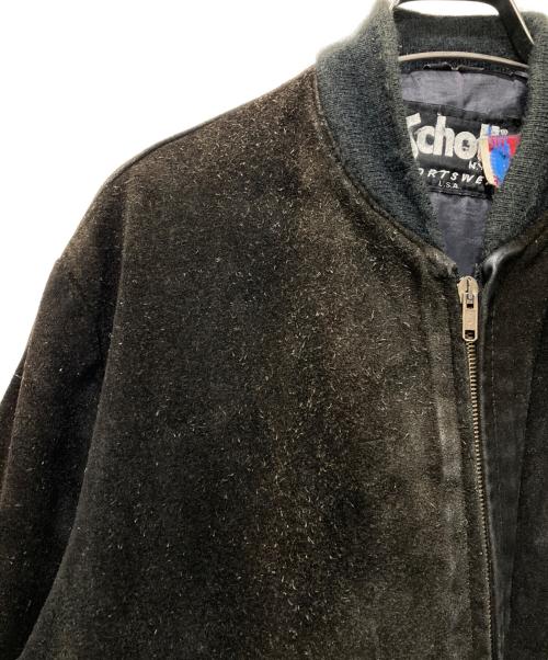 Schott（ショット）Schott (ショット) スエードジャケット ブラック サイズ:40の古着・服飾アイテム