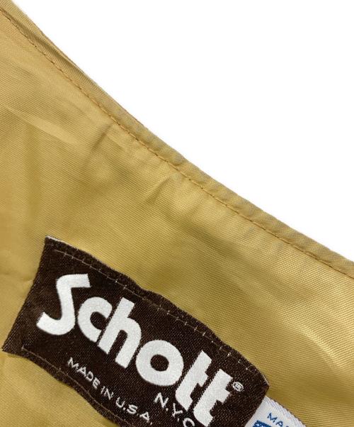 Schott（ショット）Schott (ショット) レザーベスト ブラウン サイズ:SIZE Mの古着・服飾アイテム