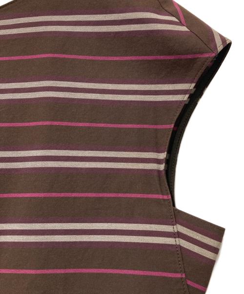 BURBERRY（バーバリー）BURBERRY (バーバリー) ノースリーブワンピース ブラウン サイズ:４０の古着・服飾アイテム